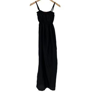 Tripp NYC By Daang Goodman Sleeveless Spaghetti Strap Maxi Dress Petite Black